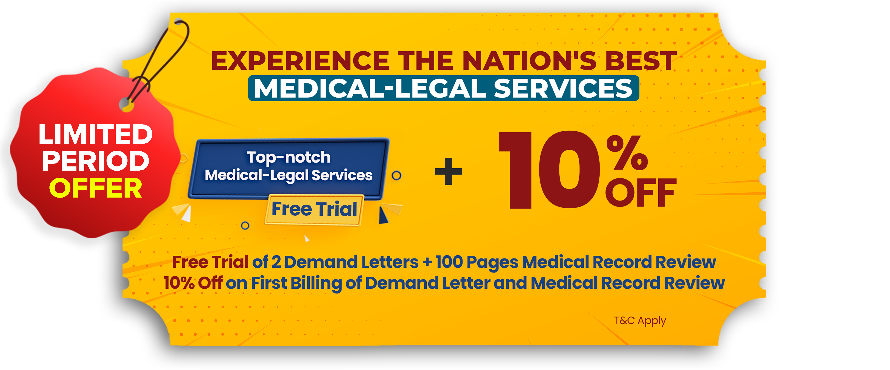 Demand letter and medical record review offer