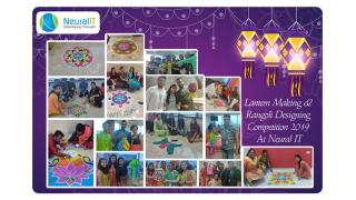 Lantern Making & Rangoli Designing Competition 2019 At Neural IT